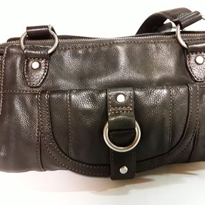 Fossil leather handbag